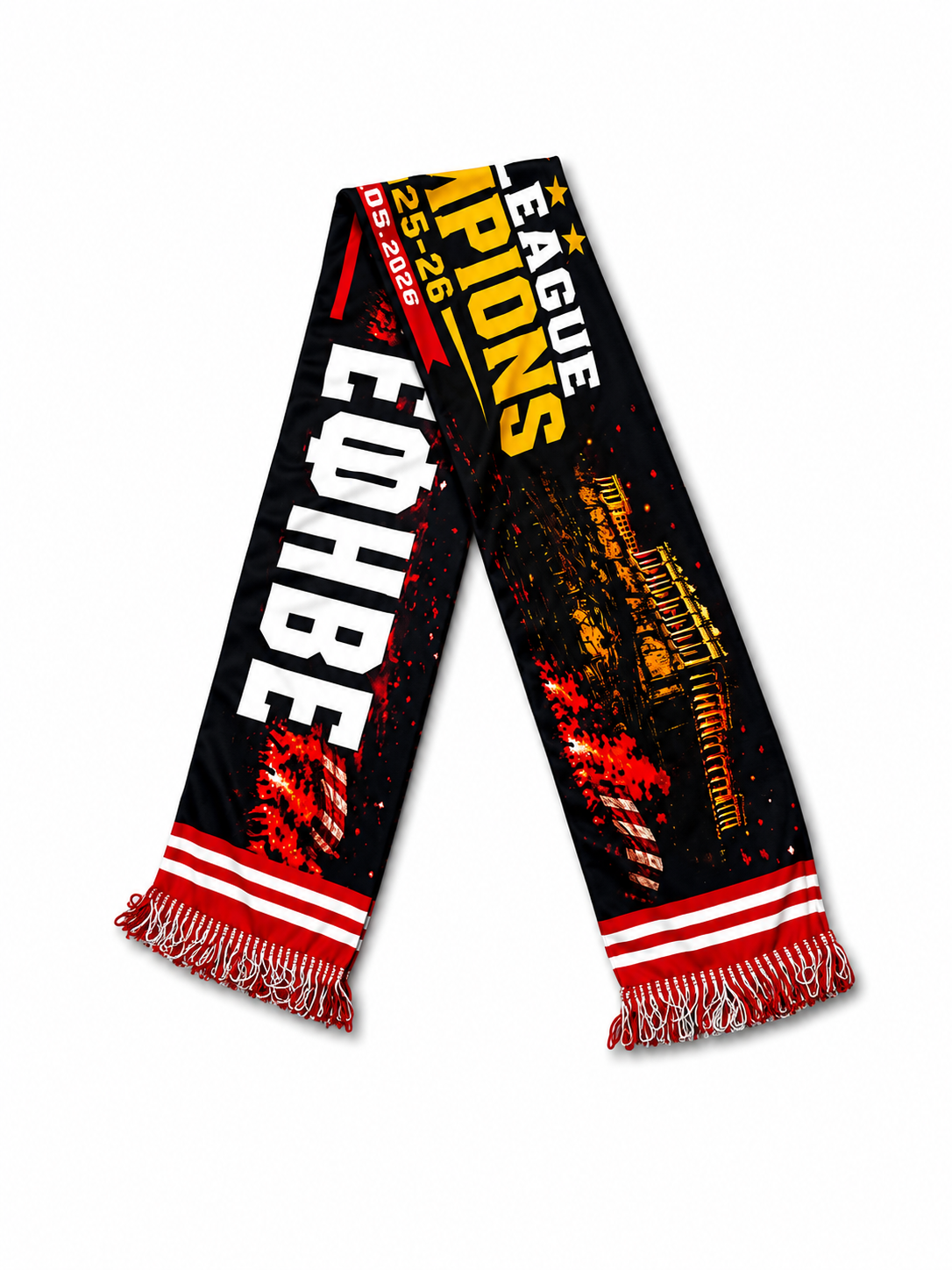 Κασκόλ Euroleague Champions 2026 — Μαύρο