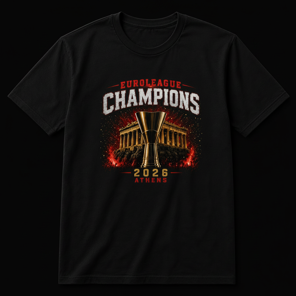 Euroleague Champions 2026 Μαύρο — Black Background